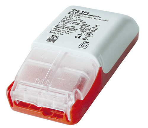 LCBU 10W 12V DC BASIC phase-cut SR  Konstantspannungs LED Trafo / Konverter / LED Treiber  Mindestlast: 3W LxBxH: 101x51x29,5mm Dimmbar mittels zusätzlichem Phasen AN- oder ABschni