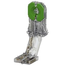 3254-13/C-SN-TR Durchsteckfassung G13 für Leuchtstoffröhren T8 / T12 hohe Ausführung TRANSPARENT, OHNE Näschen, hohe Ausführung mit Starterfassung  2A -250V - T130; ENEC, UL, CQC Ausstanzun