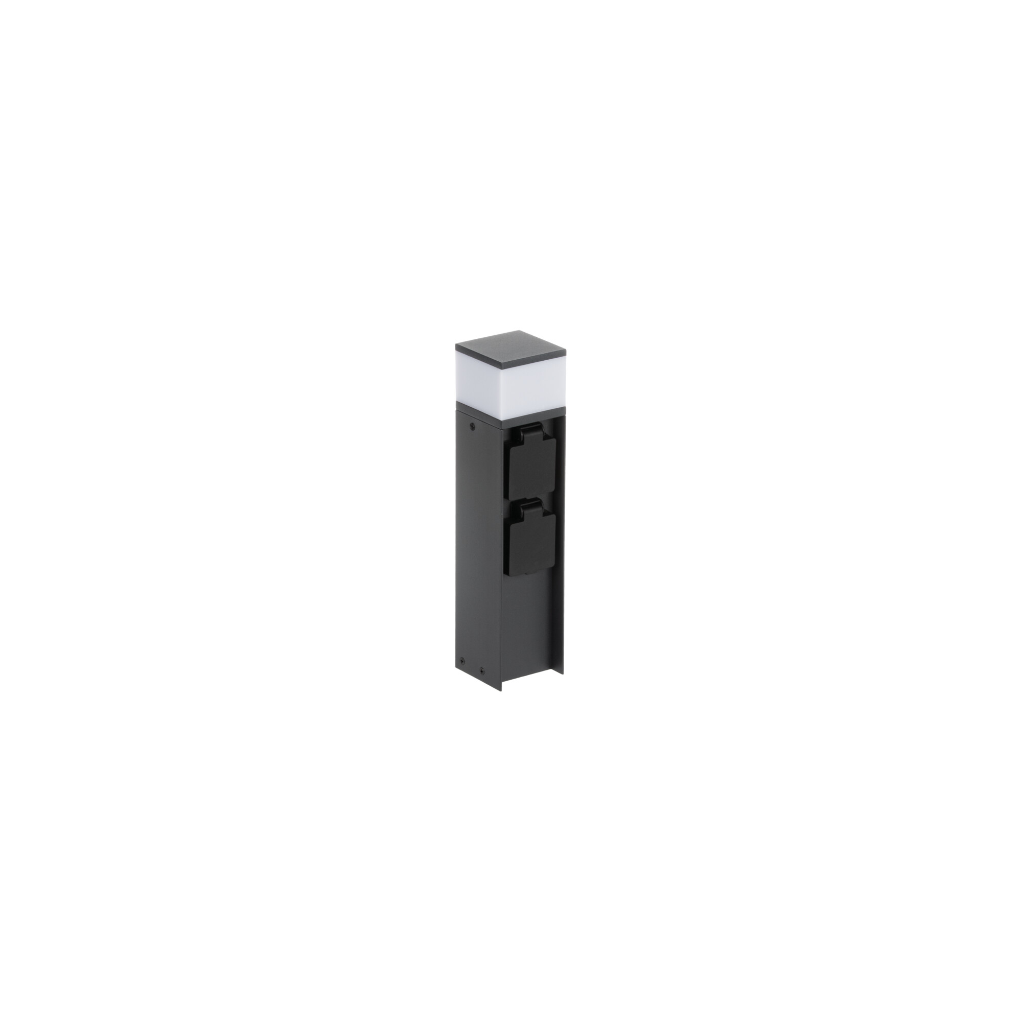 Außenleuchte Dasten 30 S SO B 300mm Steckdosensäule 1x max. 11W G9 2-fach Schwarz  Außenleuchte Dasten 30 S SO B 300mm Steckdosensäule 1x max. 11W G9 2-fach Schwarz