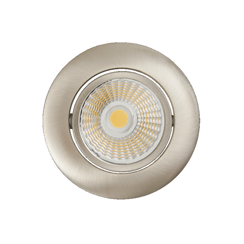 LED Einbauleuchte 5068 ECO DOB nickel-geb. 6W 830 38° dim C Betriebsgerät integriert, Anschluss direkt an 230V, DIMMBAR über Phasenabschnitt! 