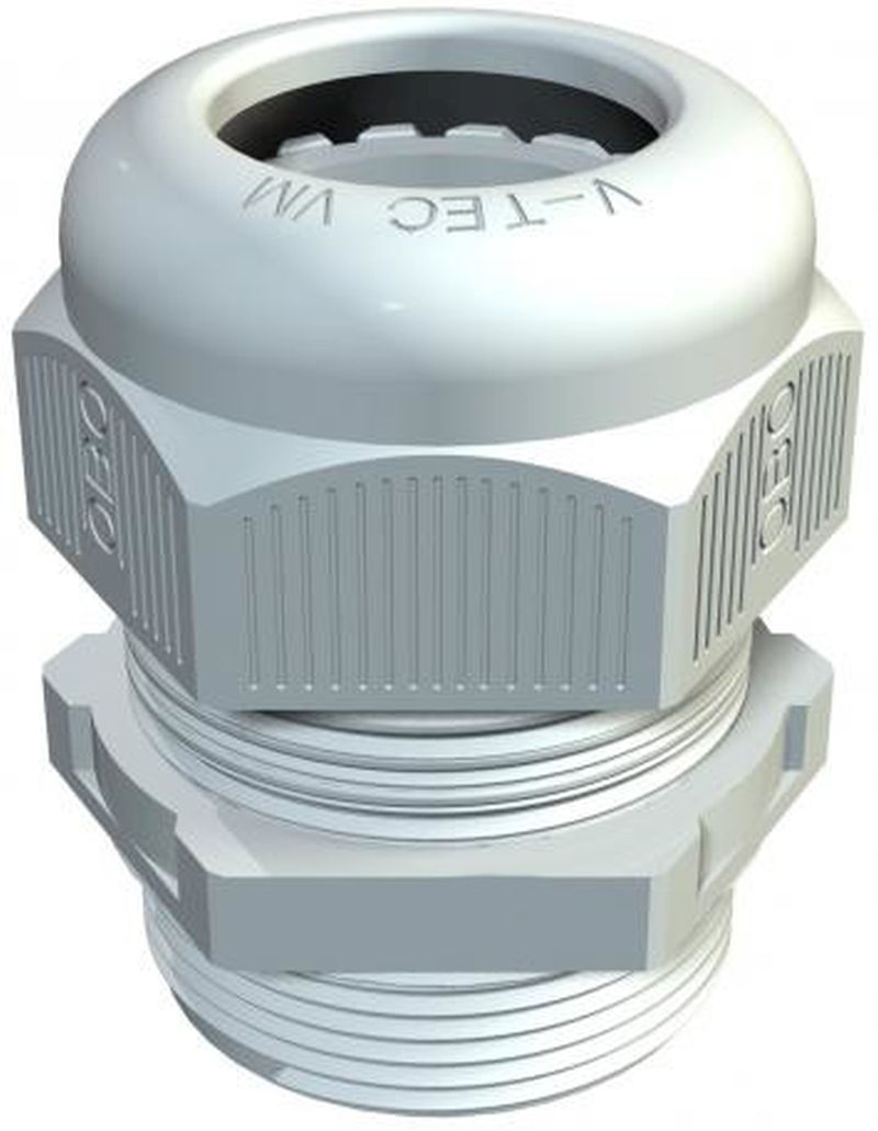 Bettermann Kabelverschraubung M16 V-TEC VM16 LGR Gewinde M16x1,5 vollmetrisch Farbe in lichtgrau (RAL 7035) Dichtbereich: 4,5-10,0mm aus Polymaid universell einsetzbar, Bettermann Kabelverschraubung M16 V-TEC VM16 LGR Gewinde M16x1,5 vollmetrisch Farbe in lichtgrau (RAL 7035) Dichtbereich: 4,5-10,0mm aus Polymaid universell einsetzbar,
