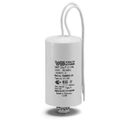 Parallelkondensator 4,5 µF 250V 50/60Hz, Typ A, Gehäuse: Kunststoff mit Anschlußkabel 25cm  Leitungen: H05V2U 0,5 mm², Länge: 250 mm Abmessung: Ø30x55mmTemperaturbereich: -25°C bis 85° Parallelkondensator 4,5 µF 250V 50/60Hz, Typ A, Gehäuse: Kunststoff mit Anschlußkabel 25cm  Leitungen: H05V2U 0,5 mm², Länge: 250 mm Abmessung: Ø30x55mmTemperaturbereich: -25°C bis 85°