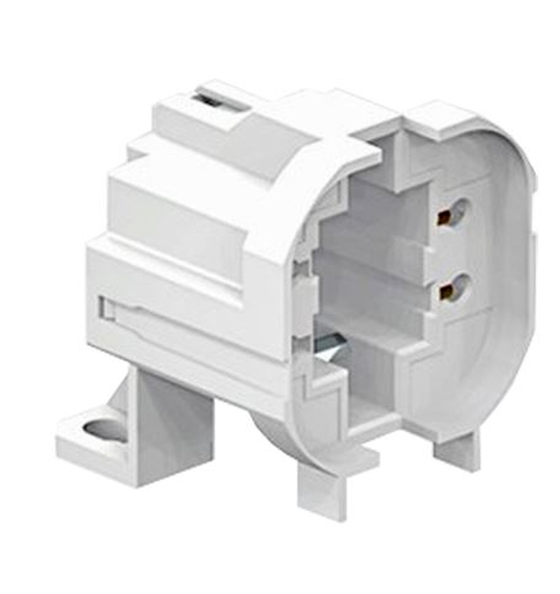 Fassung G24-d2 zum Anschrauben, für Dulux D / PL-C 18W / 2A-250V / T140 Fassung G24-d2 zum Anschrauben, für Dulux D / PL-C 18W / 2A-250V / T140