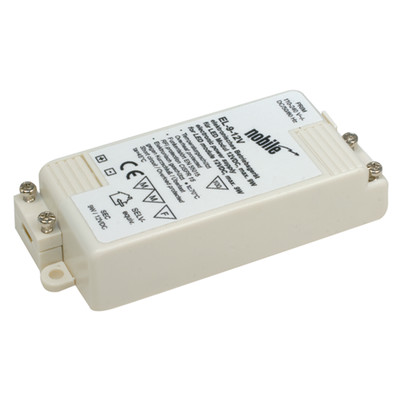 EL-9-12V LED Trafo 9W 12V DC zur unabhängigen Installation oder zum Einbau in Leuchten, Möbel usw.Nur für InnenbereichTemperaturgeschütztElektronisch geschützt gegen Kurzschluss/Überla