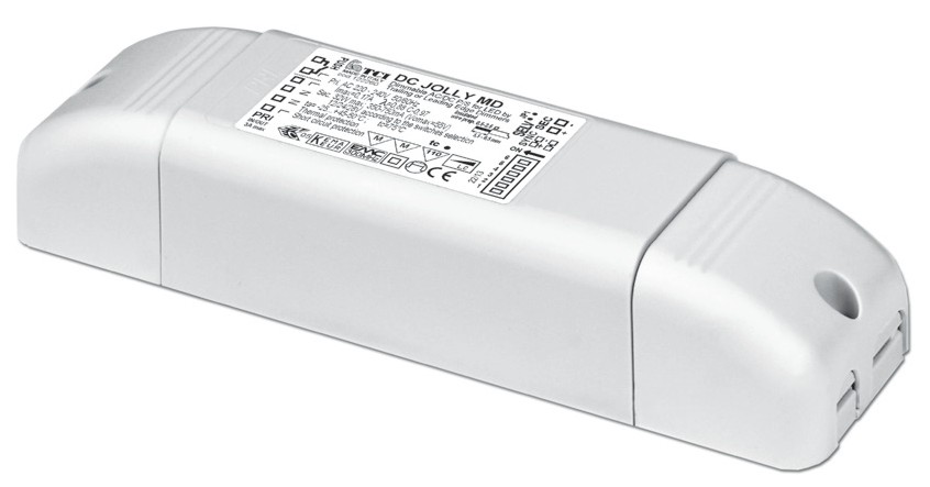 DC JOLLY MD LED Konverter für Konstantstrom (max. 32 Watt) Dimmbares LED Netzteil / Konverter mit Konstantspannung und Konstantstrom PUSH Dimmung (Taster) Phasen AN- und PhasenABschitt