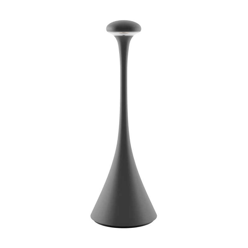 LED Akku Tischleuchte Nudrop 2,2W 822-27 168-197lm IP54 45° 380mm grau dimmbar