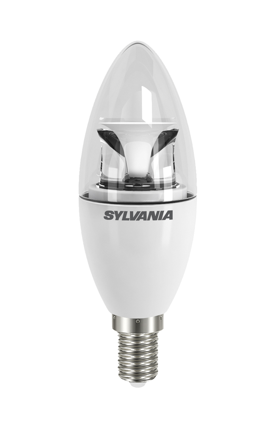 Sylvania ToLEDo Kerze 6,5W 827 E14 klar 220-240V Sylvania ToLEDo Kerze 6,5W 827 E14 klar 220-240V