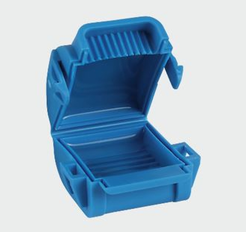 GEL MINIBOX IPX8 Size A geeignet für WAGO-Verbindungsklemmen 221 in diese MINIBOX können Sie 1x WAGO 2-Leiterklemme oder 1xWAGO 3-Leiterklemme einsetzen das Silikongel in der MINIBOX i