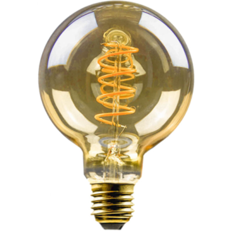 LED Filament Vintage Lampe Globeform G125 E27 5W 250lm superwarmweiß  LED Filament Vintage Lampe Globeform G125 E27 5W 250lm superwarmweiß
