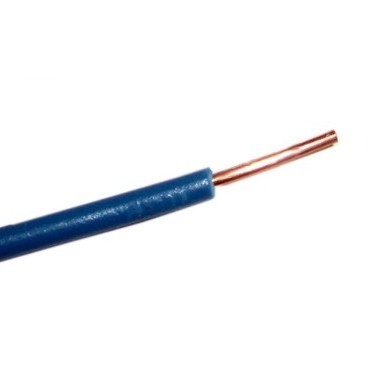 H05V-U 1,0 BL Verdrahtungskabel für Leuchten Leiter-Nennquerschnitt 1 mm² Ring 100m Leiter-Klasse Kl.1 = eindrähtig Ader-Isolation PVC Außendurchmesser ca. 2,35 mm Zul. Kab