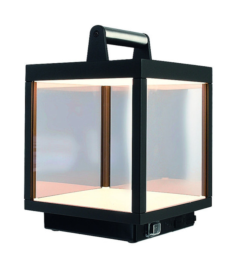 LED Akku Tischleuchte Lacertae 5W 830 IP54 120° dunkelgrau LED Akku Tischleuchte Lacertae 5W 830 IP54 120° dunkelgrau