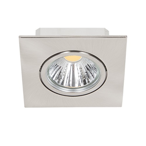 LED Downlight A 5068Q T Flat nickel-geb. 8W 927 38° dim C Leistung: 8W COB LEDmit 800lm Schwenkbar bis zu 20° inkl. dimmbarem Betriebsgerät Hervorragende Farbwiedergabe von Ra 