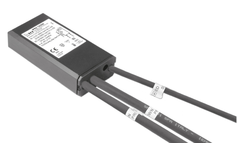 TC-DC-IPR2 12W 250mA IP68 AC 110-240V 50-60Hz Konstanstrom LED Treiber Schutzart: IP68 Leistung: 4-12W Ausgangsspannung: 5-49V DC Ausgangsstrom: 250mA Doppelte Eingangsklemmen