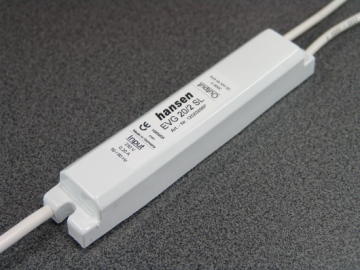 Neon EVG 20/2 SL 2.000V 20mA Fabrikat Hansen Für BLAU Entladung Für den Aussen IP67 und Innen Einsatz in Buchstaben oder Displays Leerlastschalter Primäranschluss: H03VV-F, 