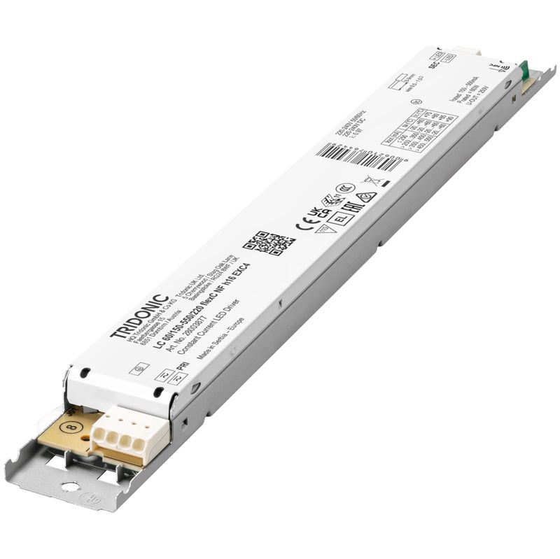 LC 60/150-550/220 flexC NF h16 EXC4 Konstantstrom LED Treiber für den Leuchteneinbau  Ausgangsstrom einstellbar zwischen 150 – 550mA mit NFC Programmierung Vorwärtsspannung 45 - 220V DC (N