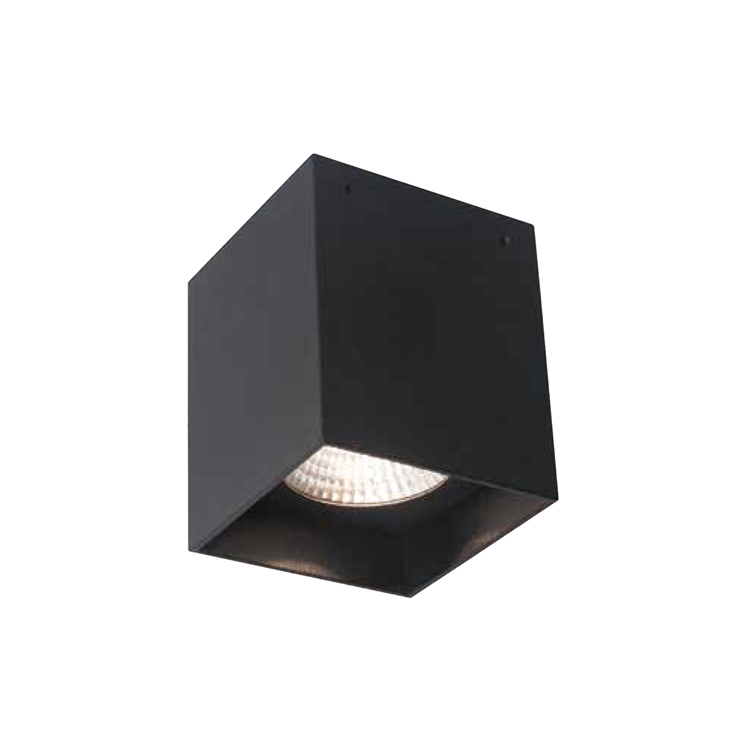 LED Deckenaufbauleuchte Square Small Square von Molto Luce in SchwarzForm: QuadratischAbmessung: 80x80x95mmCRI >80Direkter Anschluss an 230V, inkl. Konverter