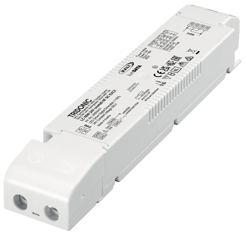 LC 100W 24V o4a NF SC EXC2 SP Tridonic DALI LED Konstantspannungs-LED-Treiber Baureihe EXCITE2 Ausgangsspannung: 24V DC Dimmbar: DALI2, DSI, SwitchDim Konstantspannungs LED Treiber