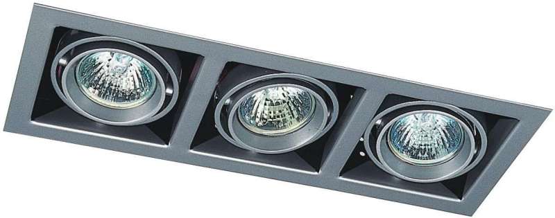 Kardanische Einbauleuchte für 3 x MR16 (Ø50mm) HalogenlampeAuslaufartikel