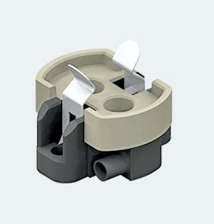 Fassung G12 Steatit + LPC bis 250°C für Halogen Metalldampflampen CDM-T / HCI-T 2A 500V (5kV), T250, 35-150W, ENEC03, mit Steckkontakten.