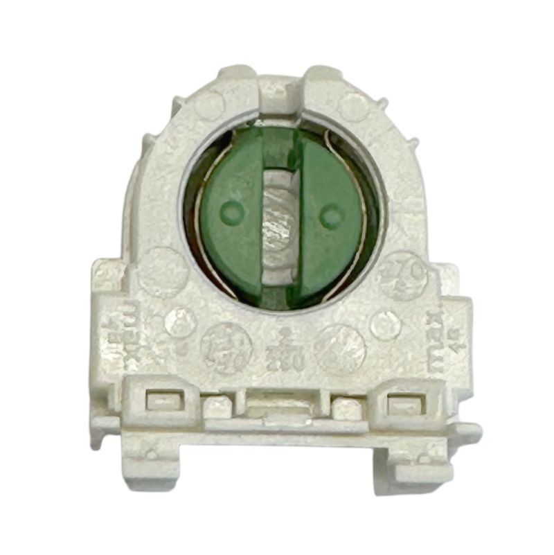 Einsteckfassung G13 für Leuchtstoffröhren T8 / T12 - G13, 2A -250V T130, Ausstanzung 25,5x13mm, seitliche Kabeleinführung,  Einsteckfassung G13 für Leuchtstoffröhren T8 / T12 - G13, 2A -250V T130, Ausstanzung 25,5x13mm, seitliche Kabeleinführung,