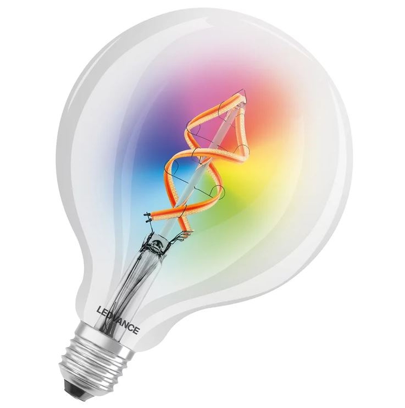 Osram SMART+ Filament Globe RGBW 30 4.5W 2700K E27 Lichtstrom: 300lm Nennleistung: 4,5W Netzwerkprotokoll: WiFi Drahtlose Steuerung über App Abstrahlwinkel 300° Lichtfarbe: Osram SMART+ Filament Globe RGBW 30 4.5W 2700K E27 Lichtstrom: 300lm Nennleistung: 4,5W Netzwerkprotokoll: WiFi Drahtlose Steuerung über App Abstrahlwinkel 300° Lichtfarbe:
