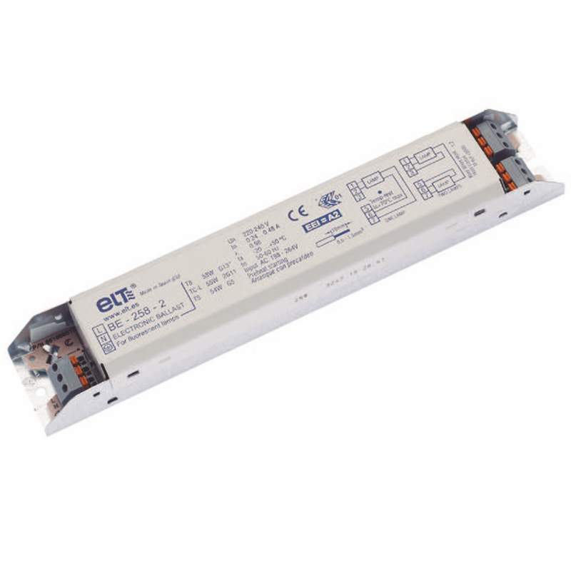 BE 236-2 EVG für 1x oder 2x36W T8 G13 Leuchtstoffröhren (Ø26mm), TC-L und T5 Lampen Passend für Ein- oder zwei-Lampen Betrieb LxBxH: 230x40x28mm Passend für T8 G13 Röhren 1x oder 2x18W, 1x BE 236-2 EVG für 1x oder 2x36W T8 G13 Leuchtstoffröhren (Ø26mm), TC-L und T5 Lampen Passend für Ein- oder zwei-Lampen Betrieb LxBxH: 230x40x28mm Passend für T8 G13 Röhren 1x oder 2x18W, 1x