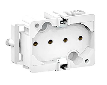Fassung 2G11 für Dulux L / PL-L, zum Anclipsen an die Rückwand mit Rastnäschen / 2A-250V / T140 / ENEC und ULus Prüfzertifikat Fassung 2G11 für Dulux L / PL-L, zum Anclipsen an die Rückwand mit Rastnäschen / 2A-250V / T140 / ENEC und ULus Prüfzertifikat