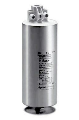 Z 1200/9 Überlagerungszündgerat für Projektionslampen bis 1200W Phasenlage des Zündimpulses: 60–90° el und 240–270° el Zündimpuls: 7 - 8kV Max. zul. Gehäusetemperatur: 105 °C Schraubkl