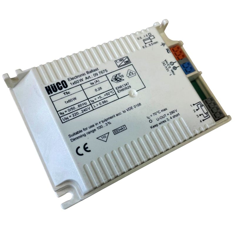 HP 1x60W T5c HC A-DIM 220-240V 50/60Hz Hüco EVG 1-10V dimmbar für 1x60W T5c Röhren