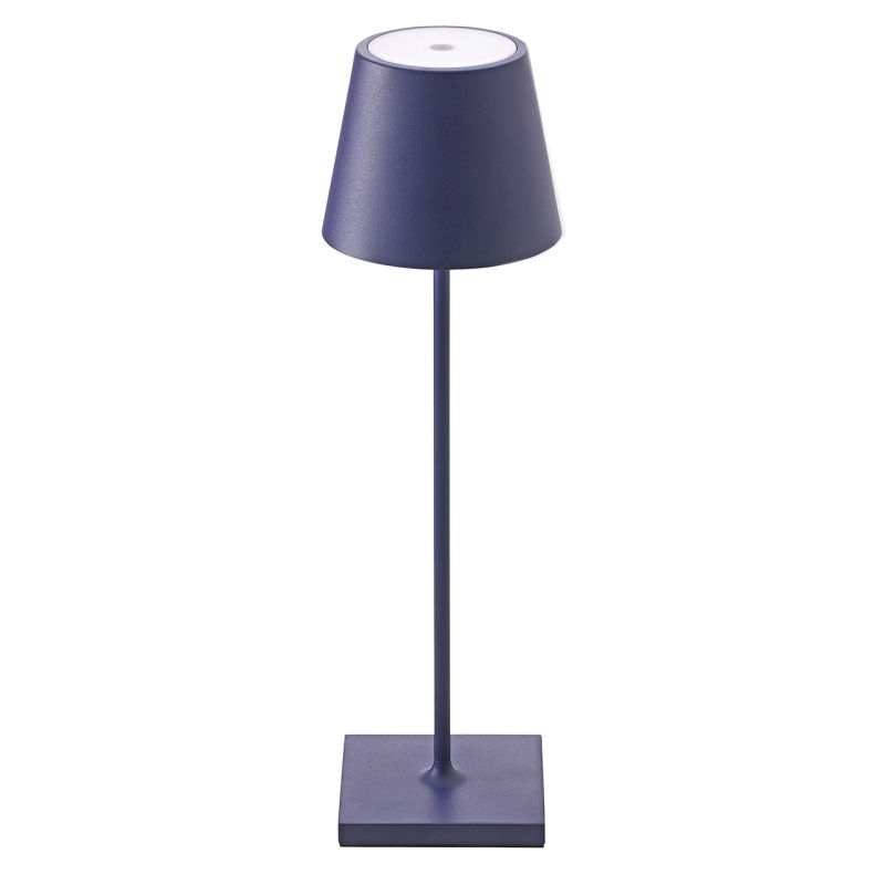 LED Akku Tischleuchte Nuindie 2,2W 822-27 168-197lm IP54 45° 380mm pflaumenblau dimmbar 