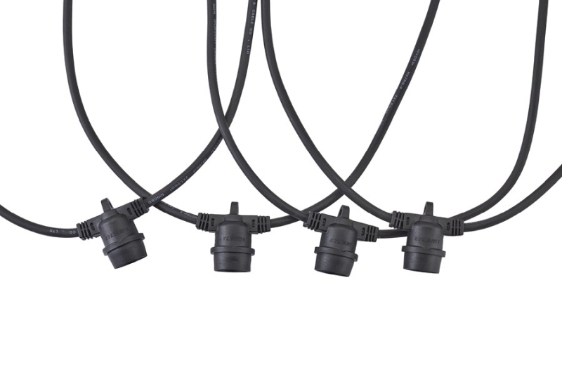 YourHome Festoon String EUR 12m, Girlande für den Außenbereich IP54 mit 12 Stück E27-Lampenfassungen YourHome Festoon String EUR 12m, Girlande für den Außenbereich IP54 mit 12 Stück E27-Lampenfassungen