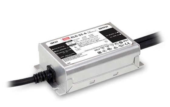 XLG-25-AB LED Konverter 25W 250-1050mA 0-10V dimmbar, IP67, 22-54V DC Konstantstromkonverter mit Potentiometer zum einstellen der Ausgangsstromstärke von 250mA - 1050mA Schutzart IP67