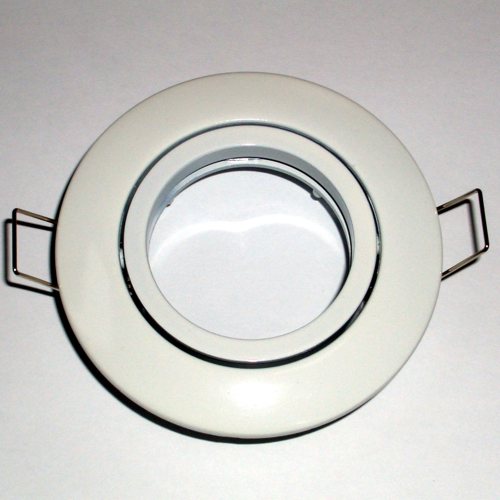 Einbauleuchte ohne Sprengring A5068, WEISS, für Niedervolt Reflektorlampe MR16 Ø50mm, max. 35W Passendes Zubehör für diesen Artikel: