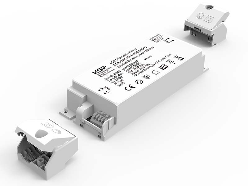 CC80W1200-2100CG_NFC, 2,5-52V DC, LED Treiber Konstantstrom, Ausgangsstrom von 1200mA - 2100mA (in 1mA Schritten) einstellbar Ausgangsstrom einstellbar via NFC (kostenlose App zu Strom ein