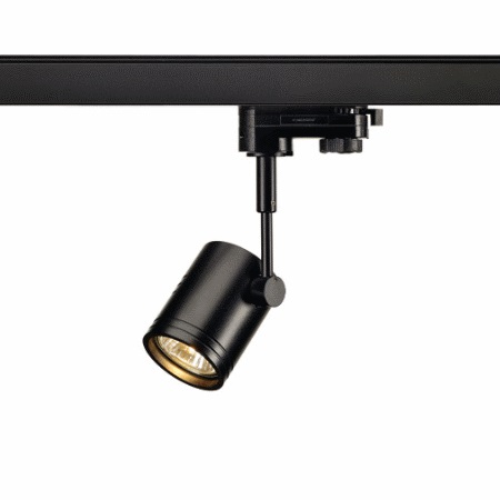 Schienenstrahler BIMA1 für GU10 230V max. 50W Halogen oder LED, mit 3 Phasen Stromschienenadapter Dreh- und schwenkbarer Leuchtenkopf Gehäuse: Schwarz  Passende Lampen finden Sie unter  Schienenstrahler BIMA1 für GU10 230V max. 50W Halogen oder LED, mit 3 Phasen Stromschienenadapter Dreh- und schwenkbarer Leuchtenkopf Gehäuse: Schwarz  Passende Lampen finden Sie unter
