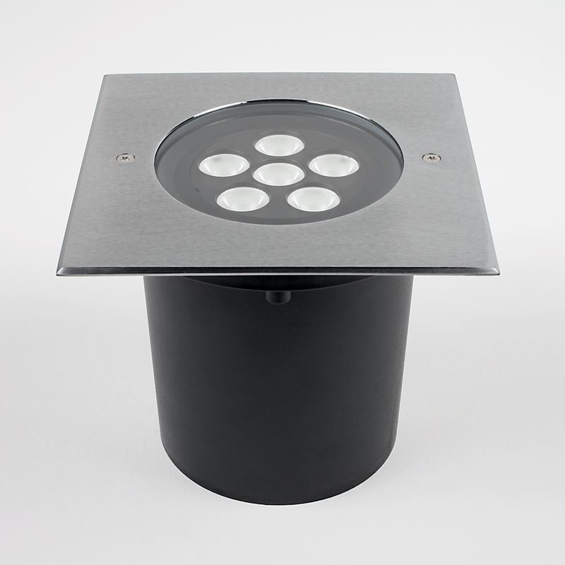 Bodeneinbauleuchte Inground 6S 9° Mono 12W 830 LED aus Edelstahl 316 mit 9° Abstrahlwinkel und IP67 für den Außeneinsatz Bodeneinbauleuchte Inground 6S 9° Mono 12W 830 LED aus Edelstahl 316 mit 9° Abstrahlwinkel und IP67 für den Außeneinsatz
