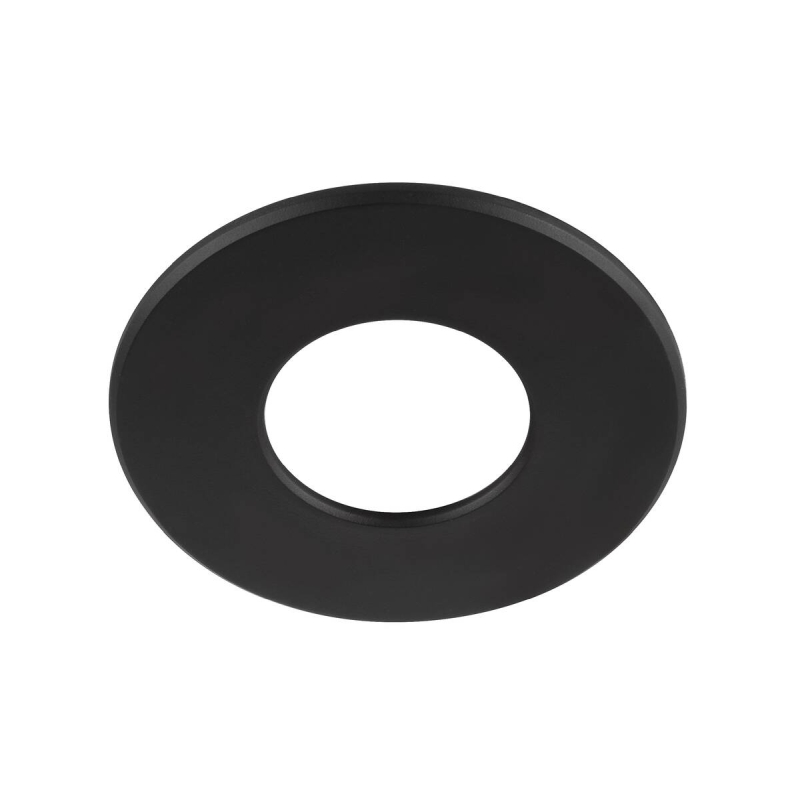 Universal Einbauleuchte Abdeckung für Art.Nr: 1007095 (starr) ØxH: 88x0.35mm Schwarz Rund IP20 
