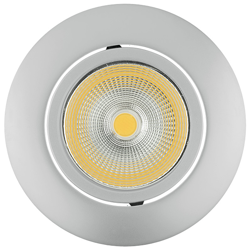 LED Einbauleuchte 5068 ECO Flat chrom-matt 7,5W BIO 927 38° 350mA Außen Ø: 88mm Deckenausschnitt Ø: 68mm Einbautiefe: 25mm Abstrahlwinkel: 38° Lichtfarbe: 927 - 2700K Dimmb