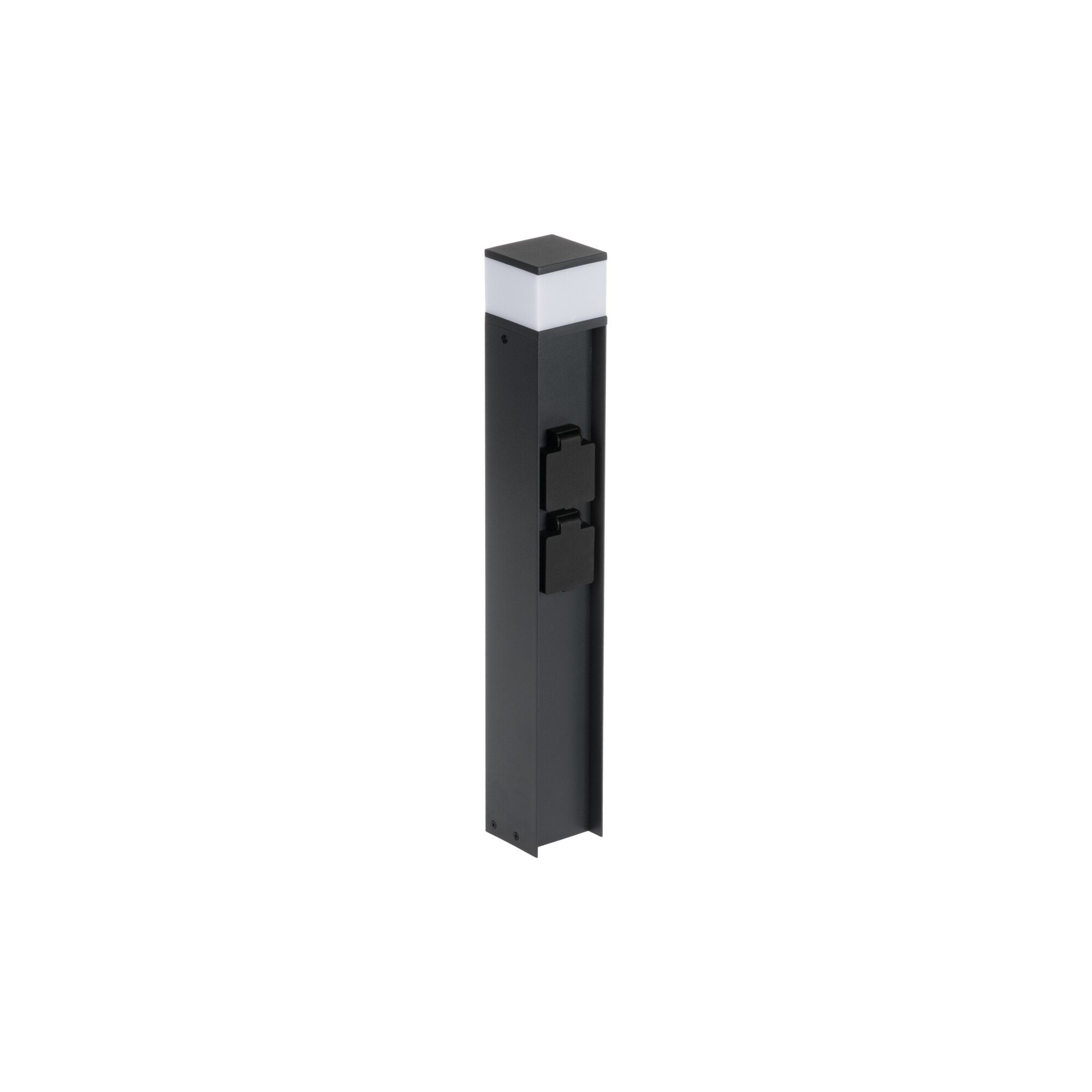 Außenleuchte Dasten 30 S SO B 500mm Steckdosensäule 1x max. 11W G9 2-fach Schwarz 