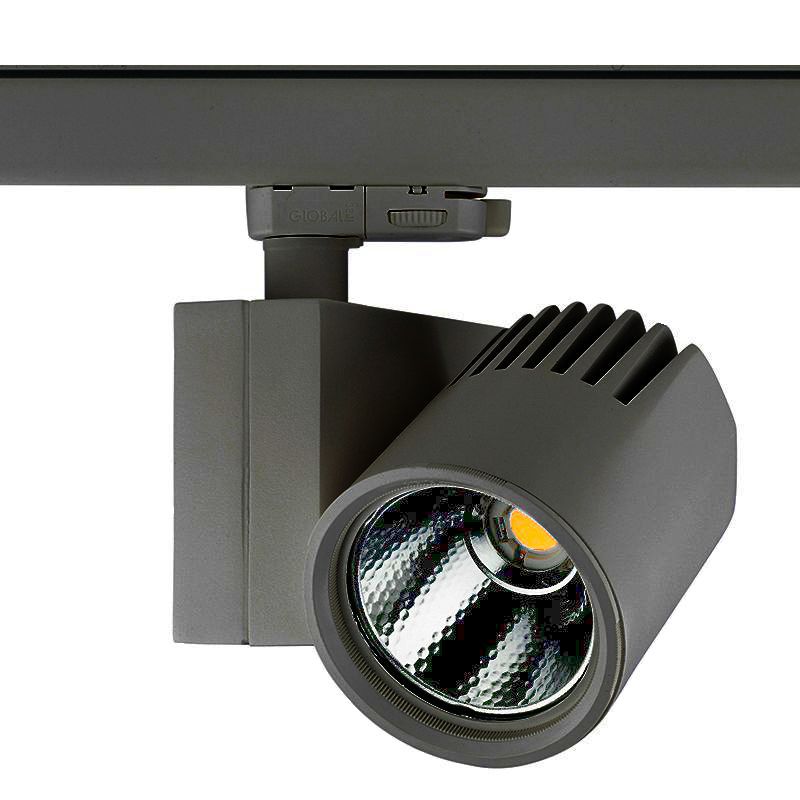 LED Schienenstrahler TEGA-XS 16W 1400lm 3000K für Fleischwaren in SCHWARZ