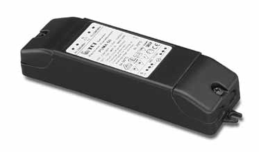 PUMA 105 12V/230V 50/60 Hz 105W TCI Trafo dimmbar mit Phasen AN- und ABschnittdimmerMM und F-Zeichen Abgedeckte Anschlußklemmen 3x sekundär Klemmen 12V und 2x primär Klemmen 230V (durc