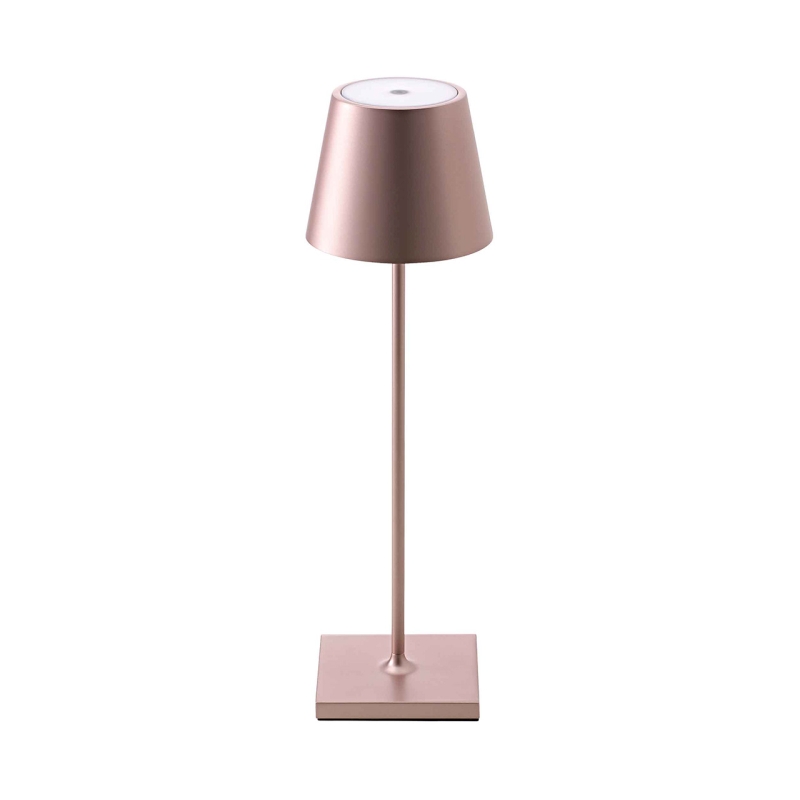 LED Akku Tischleuchte Nuindie 2,2W 822-27 168-197lm IP54 45° 380mm rosegold dimmbar 