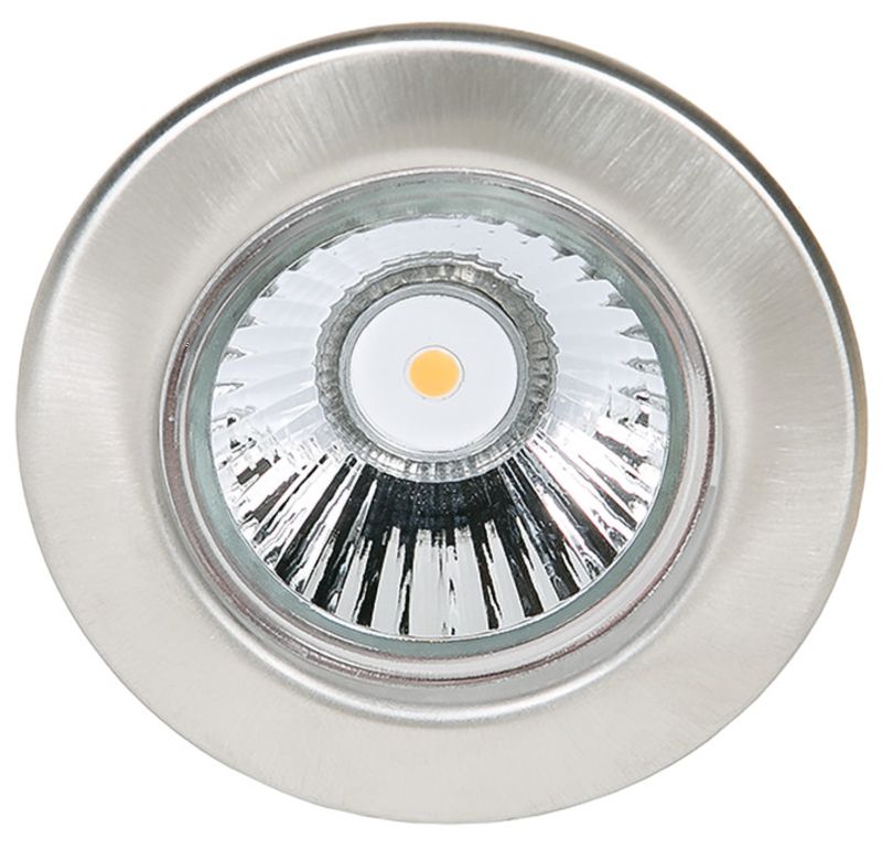 Einbauleuchte C-1830 starr, Edelstahl V2A gebürstet, für Kaltlichtlampe MR16 Ø50mm oder LED Lampen und Module Best.Nr.: 1750351400 Bohr Ø x Einbautiefe: 60 x 56mm Passendes Zubehör für die