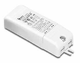 PICO WOLF 60 - 12V 60W TCI Lampentrafo, einer der kleinsten elektronischen Trafos mit 87x31x20mm, dimmbar mit PhasenAN- oder ABschnittdimmer, mit Klemmenabdeckung und Zugentlastung
