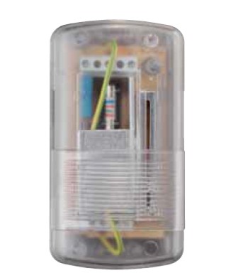 RELCO 5500 T TRANSPARENT elektronischer Trafo 20-60W 230V auf 12V AC mit Schieberegler zur Dimmung von Halogenlampen, mit Kontrolllampe für einfaches finden bei Dunkelheit.