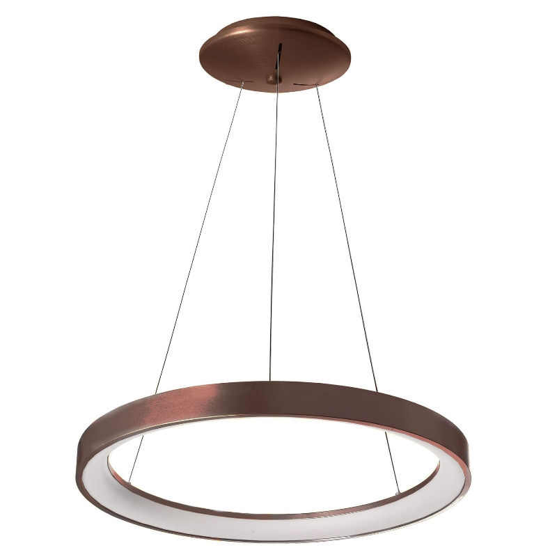 Pendelleuchte Merope 480mm 35W 830 kaffee Material: Aluminium Leistung: 35W bei 230V Farbwiedergabe: Ra 80 Lichtfarbe 3000K warmweiss Lichtstrom: 2990lm Abstrahlwinkel: 130