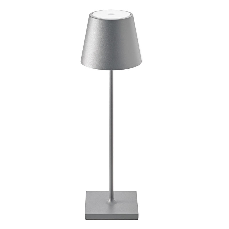 LED Akku Tischleuchte Nuindie 2,2W 822-27 168-197lm IP54 45° 380mm grau dimmbar  LED Akku Tischleuchte Nuindie 2,2W 822-27 168-197lm IP54 45° 380mm grau dimmbar