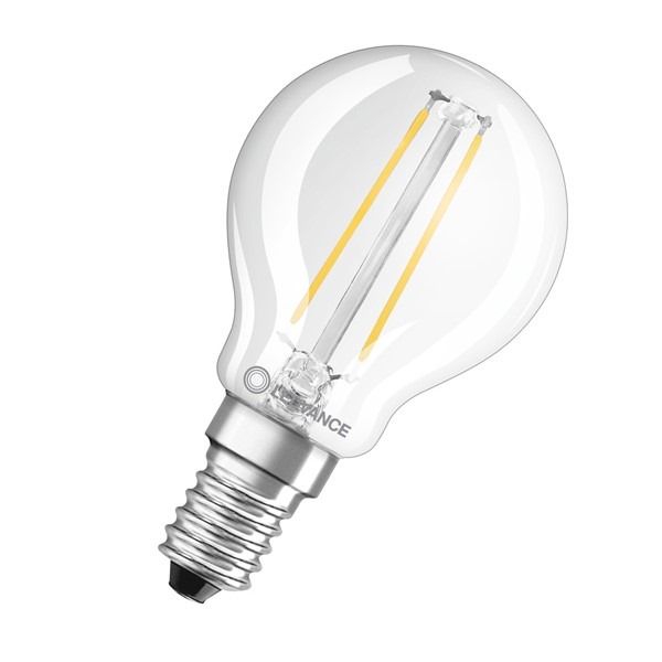 Parathom Retrofit Classic Filament P 25 2,5W/827 E14 klar NICHT DIMMBAR2,5W (250lm)= 25W Glühlampe LxØ= 77x45mm 