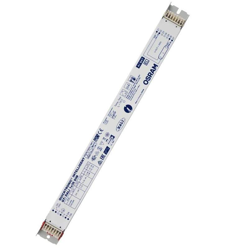 QTI DALI 1x36 DIM - EVG DALI dimmbar für ein Leuchtstoffröhre 36W T8 G13 DALI Dimmung TouchDIM - Funktion für einfaches und kostengünstiges Dimmen eines oder mehrerer EVG´s mittels handels