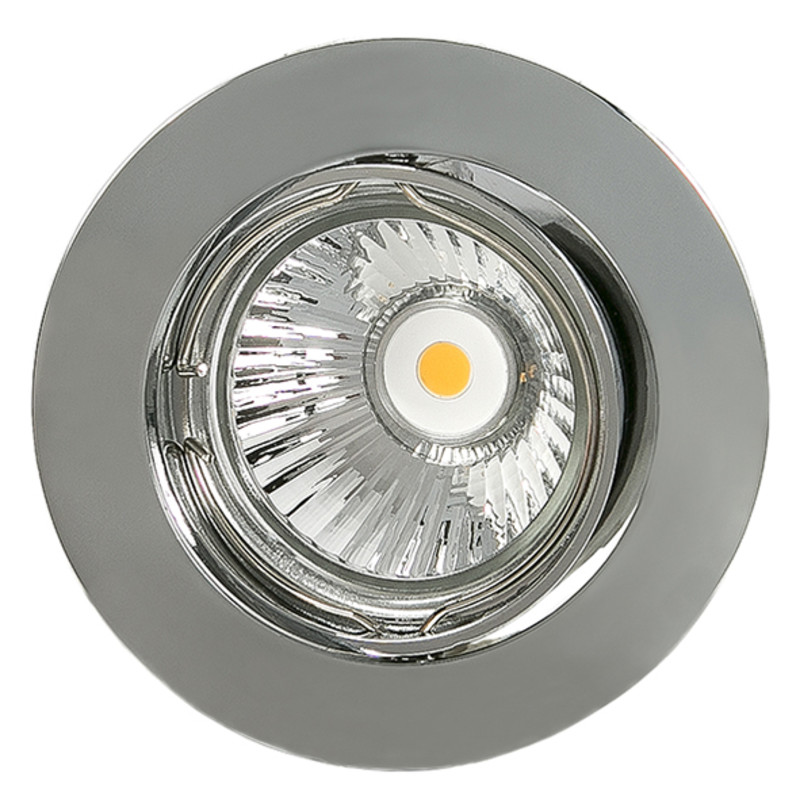 Einbauleuchte N5049 CHROM, Aludruckguss, schwenkbar, für Halogen oder LED Lampe MR16 Gu5,3 Ø50mm Aussen Ø = 83mm , Bohr Ø = 74mm, Einbautiefe = 60mm Passendes Zubehör für diesen Artikel: